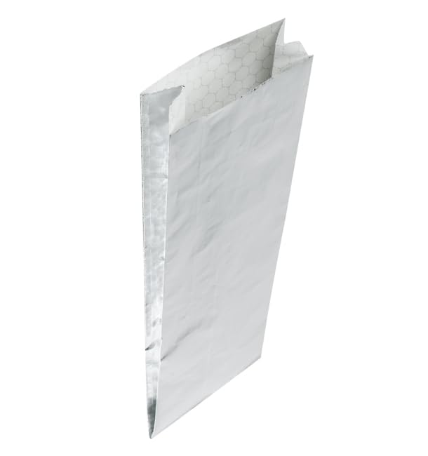 250 Bolsa de Papel para Bocadillo Antigrasa Aluminio 31,5 + 5 × 10,3 cm | Ideal para Bocadillos | 250 Unidades