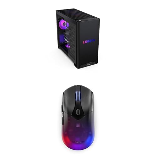 Image of Lenovo Legion Tower 5i - AI-Powered Gaming PC - Intel Core Ultra 7 265F Processor - NVIDIA GeForce RTX 5060 Ti Graphics - 16 GB Memory - 1 TB Storage Legion M410 Wireless RGB Gaming Mouse