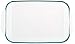 Pyrex Basics 2 Quart Glass Oblong Baking Dish, Clear 11.1 in. x 7.1 in. x 1.7 in.