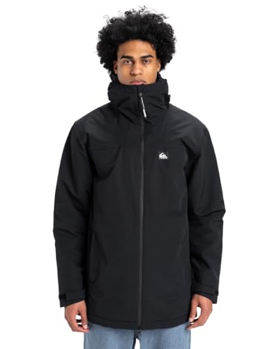 Quiksilver Overcast 3K Parka - Chaqueta Impermeable - Hombre - Negro.