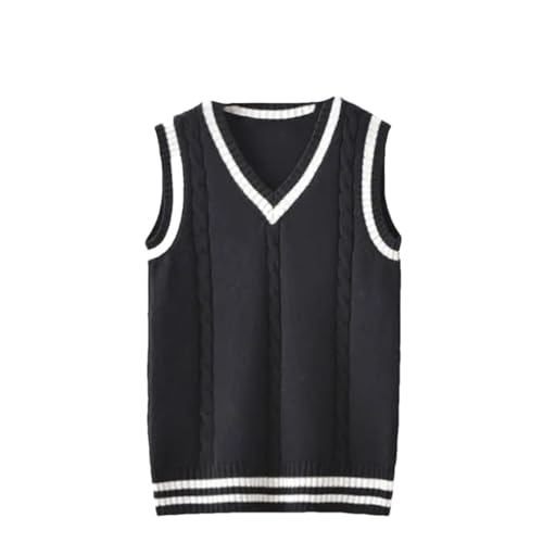 Amazon.com: Men's Sweater Vest Thickened V-Neck Sleeveless Knitted