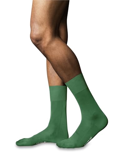 FALKE Herren Socken No. 9 M So Pure Fil d´Écosse Baumwolle einfarbig 1 Paar, Grün Green Hill 7525, 41-42 – Ansicht 2