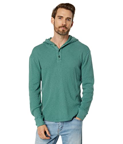 Lucky Brand Men's Garment Dye Thermal Hoodley