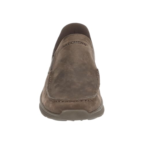 Skechers USA Men's Men's Pollard-Osgood Moc Toe, Cocoa, 9.52