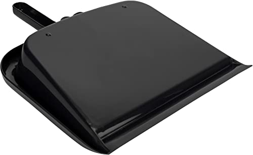 Image of SPARTA Handheld Dustpan with Handle, Cleaning Essentials for Home and Commercial Use, 10 inch, Black (Pack of 4)