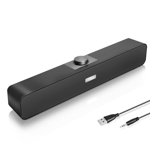 Altavoz para Ordenador, Barra de Sonido USB Alimentado,...