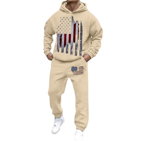 Pantalon et veste à capuche homme confort kaki imprimé 3D M