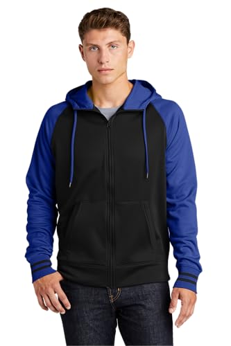 SPORT-TEK Unisex Sport-Wick Varsity Fleece Full Zip Hooded Jacket