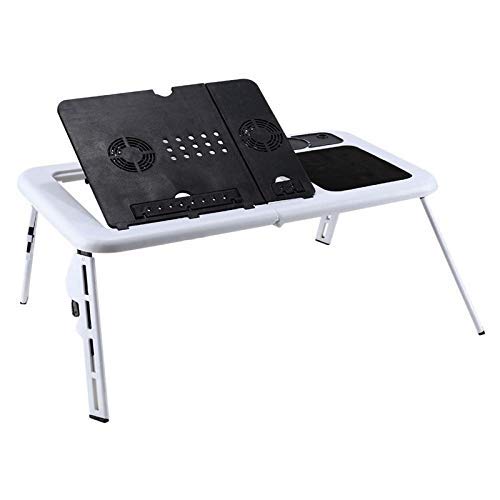 Stylish Simplicity Beck Orlando Laptop Desk Foldable Table e-Table Bed USB Cooling Fans Stand TV Tray Coffee Tables (Color : Black) Home desk living room (Color : Black)