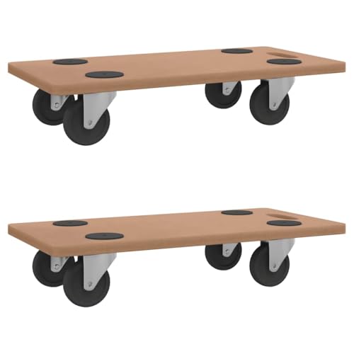 vidaXL Pedane 2 pz Rettangolari in Legno Multistrato