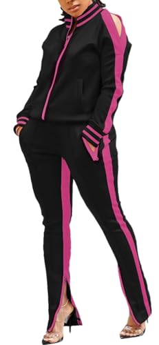 Image of TOPONSKY Womens 2 Piece Sports Outfit Tracksuit Shirt Shorts Jogger Bodycon Sets