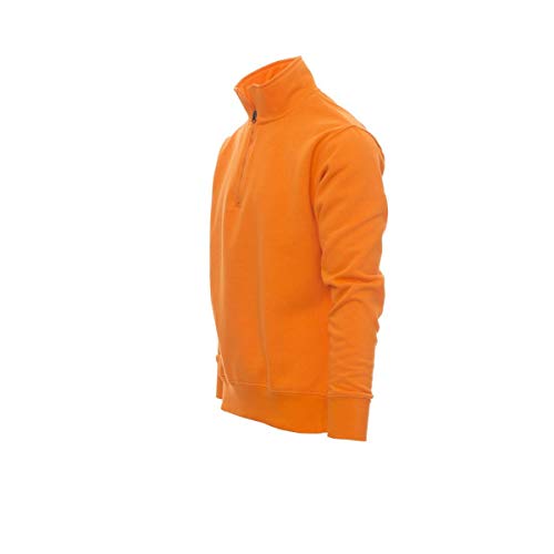 PAYPER Felpa Mezza Zip Unisex Arancione XS