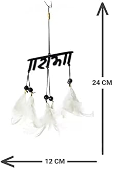 Decorative Car Hanging Ornament Dream Catchers for Car,Home,Window & Garden for Positive Vibes Mirror Decor Good Luck Hand Made Gift,Wind Chimes, Room Feathers (Rama) 1pcs