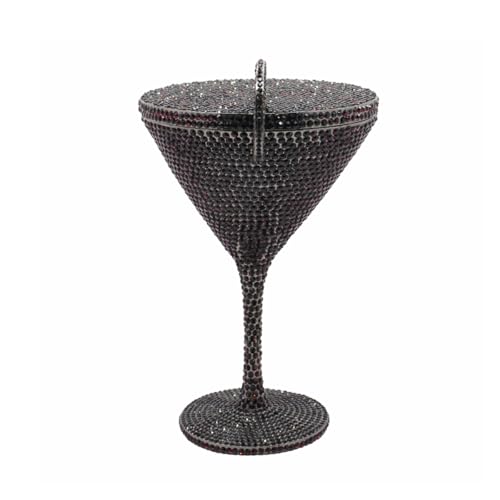 Image of Women Goblet Rhinestone Evening Bag Cocktail Cup Diamond Clutch Funny Crystal Prom Handbag Wedding Purse for Party
