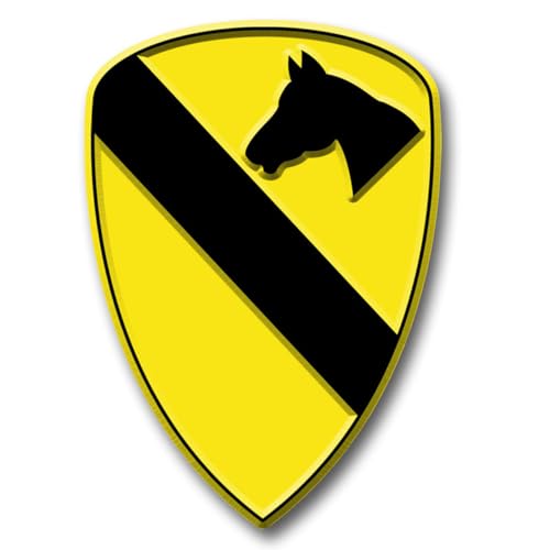 Imán vintage 1st Cavalry Division en caucho flexible miniatura 1
