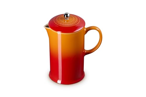 Image of Le Creuset Stoneware French Press, 34 oz., Flame
