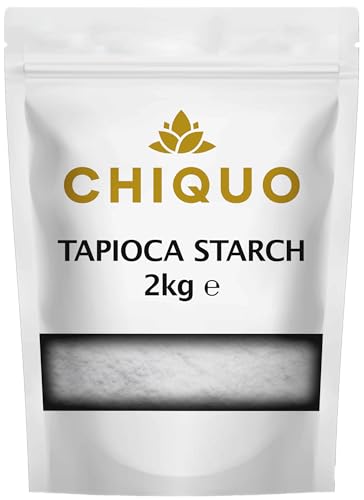 Chiquo Tapioca Starch 2kg Fine Cooking & Baking Starch for Thickening Frying Desserts & Dough | Non GMO Tapioca Flour | Vegan & Vegetarian Friendly