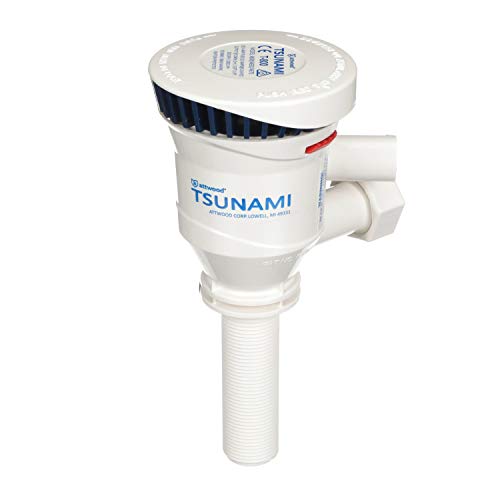 Attwood 4672-7 Tsunami 800 GPH Dual Outlet Aerator Pump (3-inch)