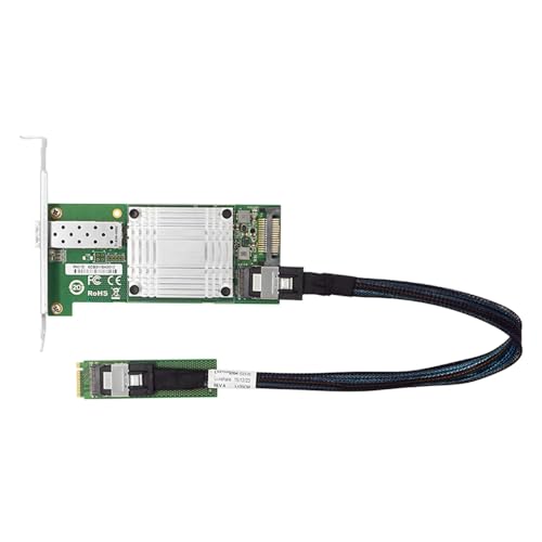 10G Single-Port to SFF-8087/M.2 Ethernet Network Adapter (Intel 82599 Based)