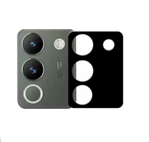 Image of ZARALA Glass Camera Lens Protector For [9H Hardness] [6D Lens Protector ] [Easy Installation] Black (Vivo Y200e 5G)