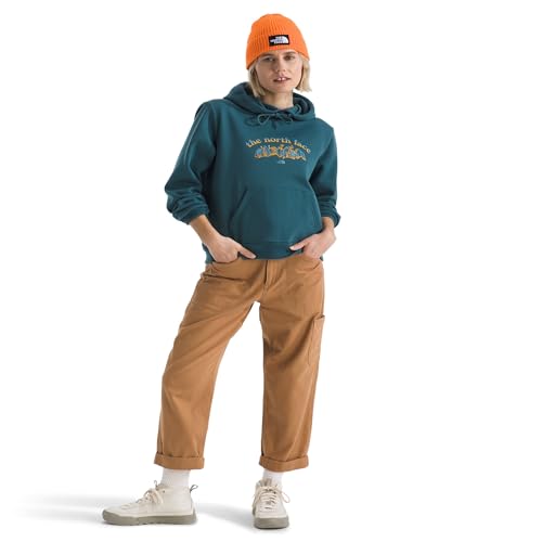 THE NORTH FACE Women's Evolution Retro Growth Hoodie | 2 Piece Hood With Drawcord, Kangaroo Hand Pocket, Graphic Design4