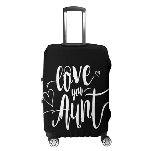 Love You Aunt Luggage Covers Washable Travel Suitcase Cover Elastic Baggage Protector4