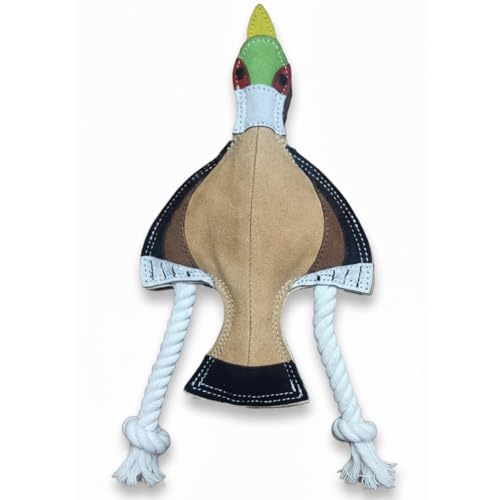 Fuzzl Eco Leather Pip Fasan Hundespielzeug - Langlebiges Kauspielzeug aus natürlichem Leder für Hunde...