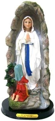 Catholic Gifts Estatua de Nuestra Señora de Lourdes Santísima Virgen Madre María Gruta de 5 pulgadas