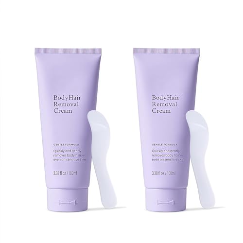 Facial Hair Removal Cream for Women, Ladies Body and Face Hair Remover Cream for Sensitive Skin, Upper Lip, Chin & Cheeks + Calming Serum, 8-Minute Fast Acting Gentle Painless Depilatory Cream kit