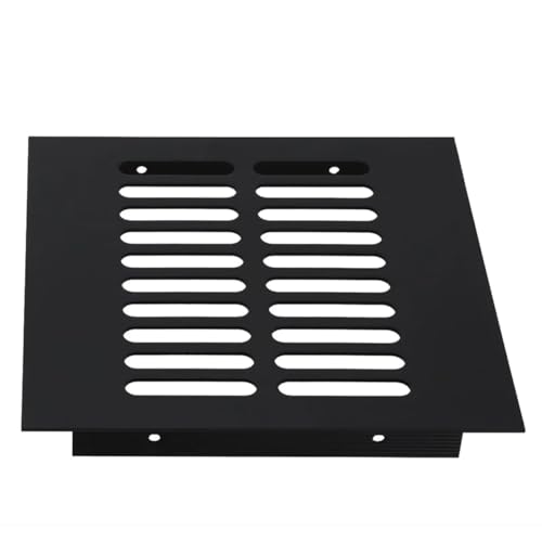 Grille de ventilation alu rectangulaire 100x500mm couvercle évacuation meuble