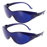LIFKOME Gafas de Protección Ocular Ipl para Depilación Láser Ligeras y Duraderas Paquete de Unidades Azul Protector Seguro para Tratamientos Cosméticos