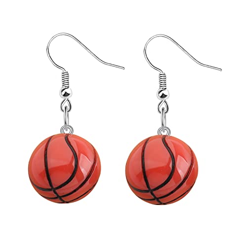 BNQL Basketball Dangle Earrings - Basketball Hoop Jewelry Gifts for Lovers & Fans2