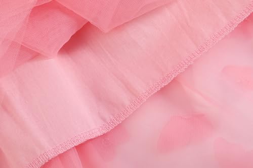 Image of GSVIBK Baby Girls Tutu Dress Sleeveless Toddler Cotton Tulle Skirt Princess Party Prom Dresses