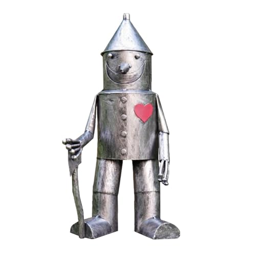 WPNCYK Tin Man Metal Garden Ornaments, Garden Sculptures & Statues, Tall Tins Woodsman Statue for Outdoor Sculptures, Gardens Decor, Unique Garden Ornament for Movie Fans and Gift Ideas