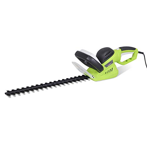 Stream Hedge Trimmer, 600W Electric Hedge Cutter with Blade Length 510mm, 16mm Tooth Opening, Double Action Blade, Ergonomic Rotating Handle