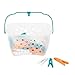 Beldray LA028297TQ Ultra Grip Pegs, Ropa de Vestir para Interiores y Exteriores con Cesta de Almacenamiento, Cesta Exterior Tender alfileres, Paquete de 48, Colores Variados, 23,7 x 12,5 x 13,3 cm