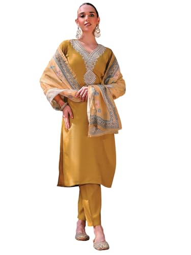 Kurta droite brodée en rayonne Navlik pour éliminer l'inconfort
