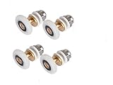 Sliding Door Pulleys Glass Bearing Rollers Shower Door Rollers Replacement Bathroom Pan Glass for...