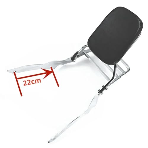 Sissy bar Yamaha Dragstar v-star 400 650 avec porte-bagages en acier robuste 22cm