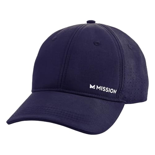 Image of MISSION Cooling Vented Performance Hat Unisex Cap for Workouts, Golf & Running, Sweat & Water Activated Technology