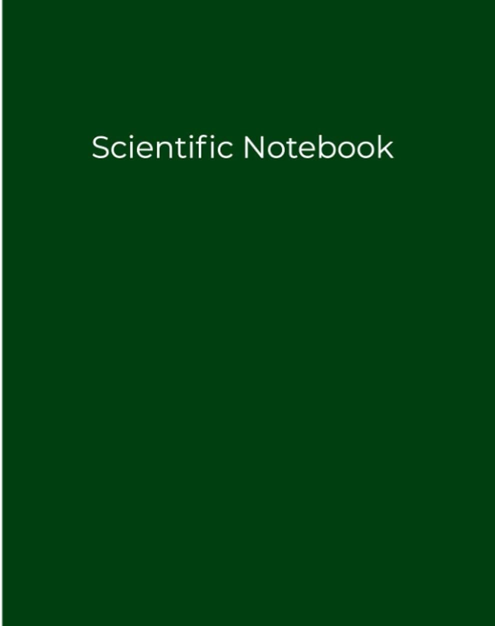 Smart Books Scientific Notebook | Company Research | Laboratory Notebook - Green: Biology, Chemistry, Chem Lab, Physics, Organic Chemistry, Science ... Scientists, Researchers - 8"x10"