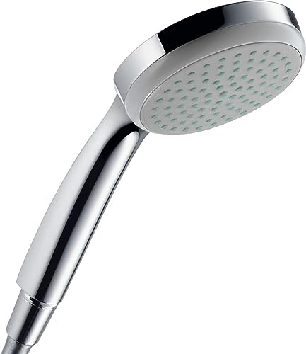 hansgrohe Duschkopf Croma 100, Duschbrause 1 Strahlart, Antikalk-Funktion, Chrom