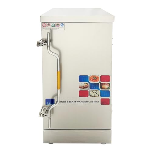 TECHTONGDA Commercial Electric Steamer Multi-Functional Rice Steamer with 12 Trays Stainless Steel Steamed Rice and Steamed Bread Machine Steam Heating Cabinet 110V 12KW