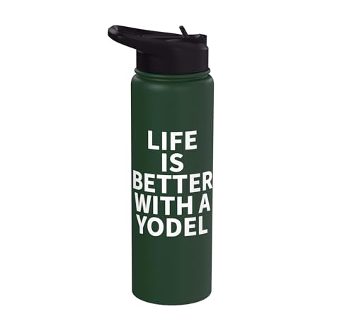 Yodel Apparel - Divertido diseño increíble para amantes de Yodeling Stainless Steel Insulated Water Bottle