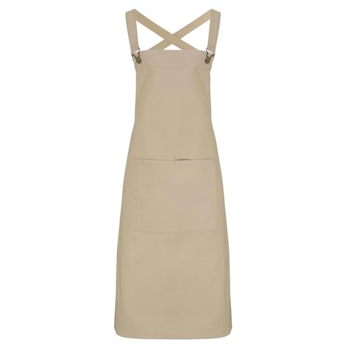 Premier - Schürze Barista (Einheitsgröße) (Khaki)