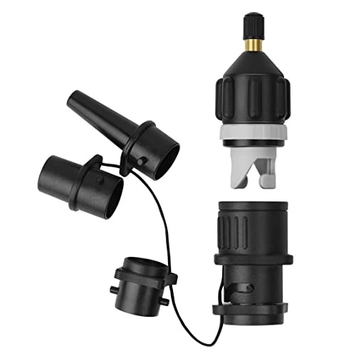 Zateety SUP-Pumpenadapter, SUP Ventiladapter, Adapter für Kompressor Kayak Luftpumpenkonverter mit Luftdüsen Zubehör, aufblasbarer SUP-Pumpenadapter für Schwimmring und SUP Paddle Board Cover