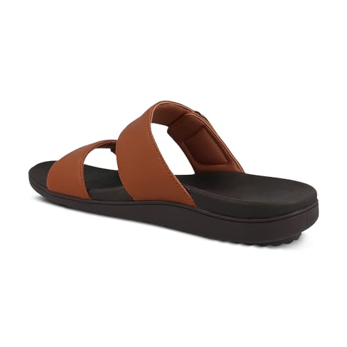 Gravity Defyer Men's GDEFY BA-LI Leather Sandal | Pain Relief | Comfort Footwear | Versoshock Proven Performance Orthotic Slides4
