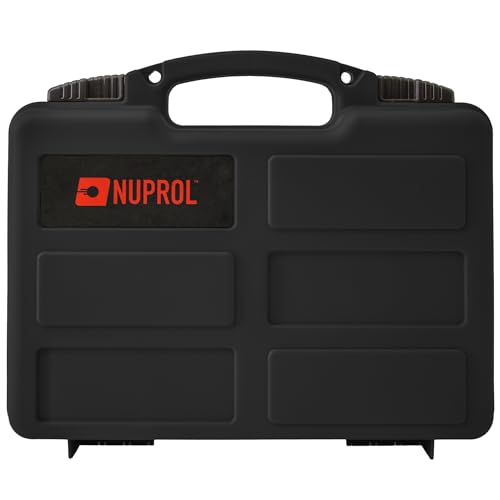 Nuprol Essentials - Pistol Hard Case - (30.4 x 19.2 x 6.6 cm) with Pluck Foam (Black)