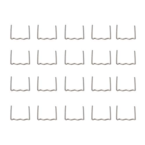 Geral 400 peças de Staright/conjunto de grampos planos pré-cortados de onda de calor de 0,6 mm-0,8 m