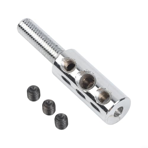 EffiFish Tapón de cable para máquina de gimnasio, terminal de bola de acero inoxidable de 5 mm a 6 mm con tornillo hexagonal para reparación de equipos de fitness, color plateado